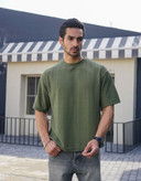 تی شرت یقه گرد طرح اسکاج آستین کوتاه جنس ویسکوز پنبه