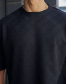 تی شرت یقه گرد لوزی آستین کوتاه جنس ویسکوز پنبه