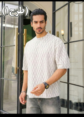 خرید تی شرت یقه گرد طرح اسکاج