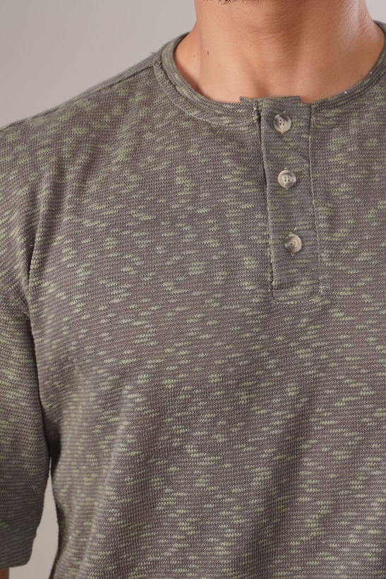 تیشرت-یقه-دیپلمات-اسلپ-سوزنی-عمده-رنگ-سبز-طوسی