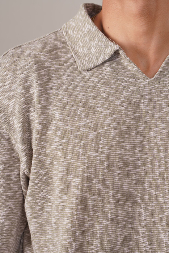 تیشرت-یقه-دار-یقه-دلبری-اسلپ-سوزنی-عمده-رنگ-خاکی