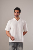 تیشرت-یقه-دار-یقه-دلبری-اسلپ-سوزنی-عمده-رنگ-سفید