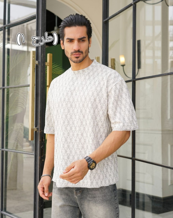 خرید عمده تی شرت یقه گرد طرح اسکاج جنس اسلپ بوکله_۲۱۰۶