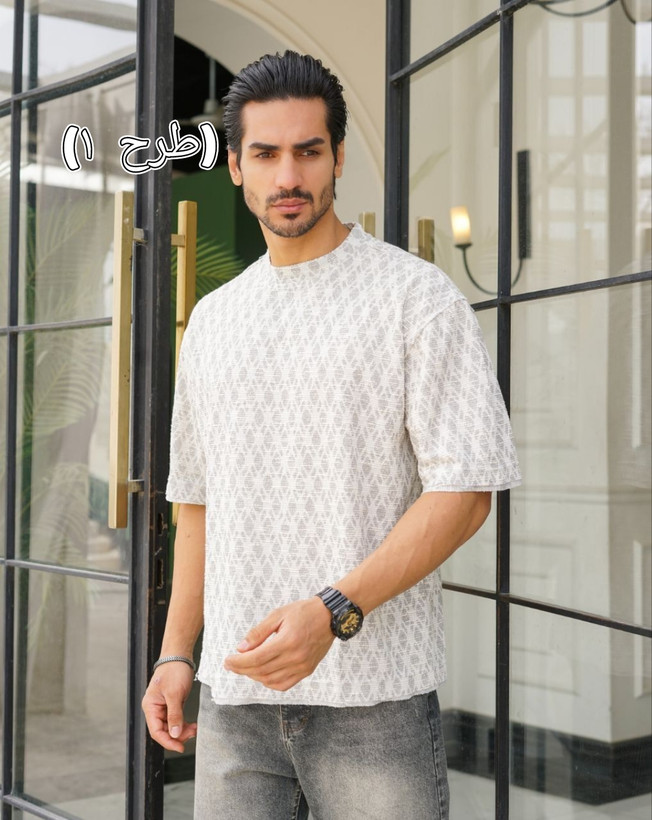 خرید عمده تی شرت یقه گرد طرح اسکاج جنس اسلپ بوکله_۲۱۰۶