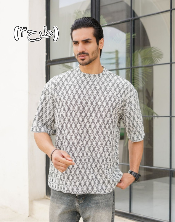 خرید عمده تی شرت یقه گرد طرح اسکاج جنس اسلپ بوکله_۲۱۰۶