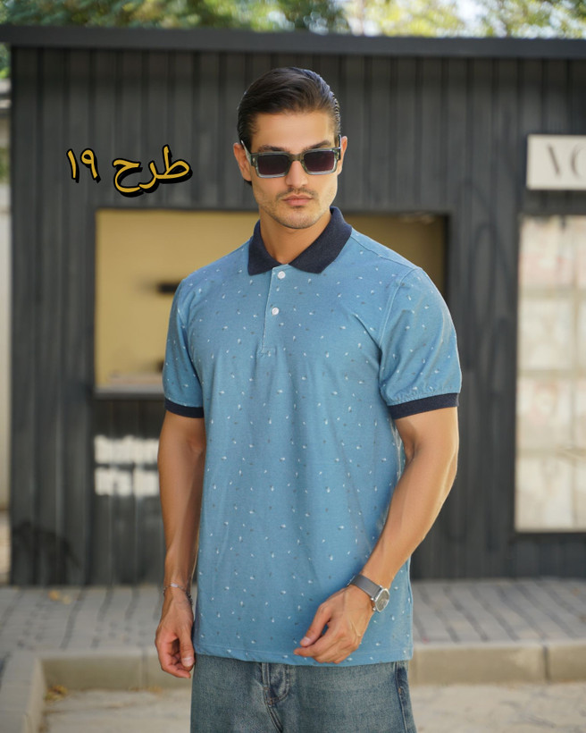 پولوشرت مردانه عمده یقه دودکمه جودون لاکرا مدل اسپرت